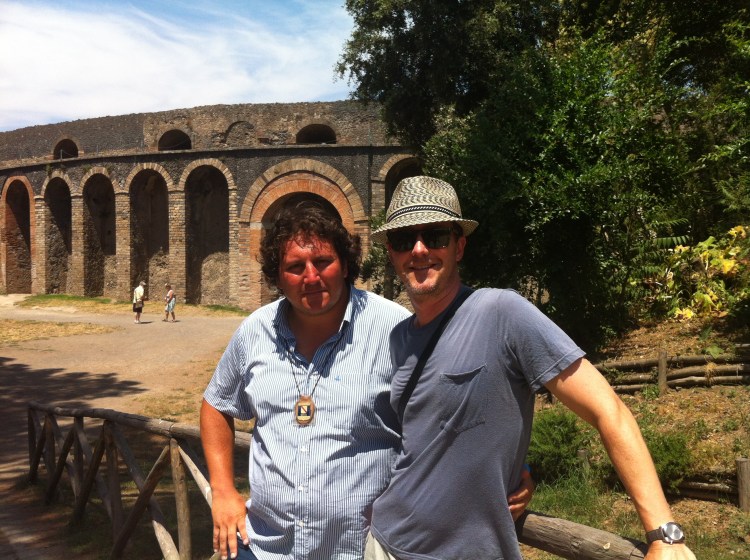 A splendid day with Edward Norton at Pompeii